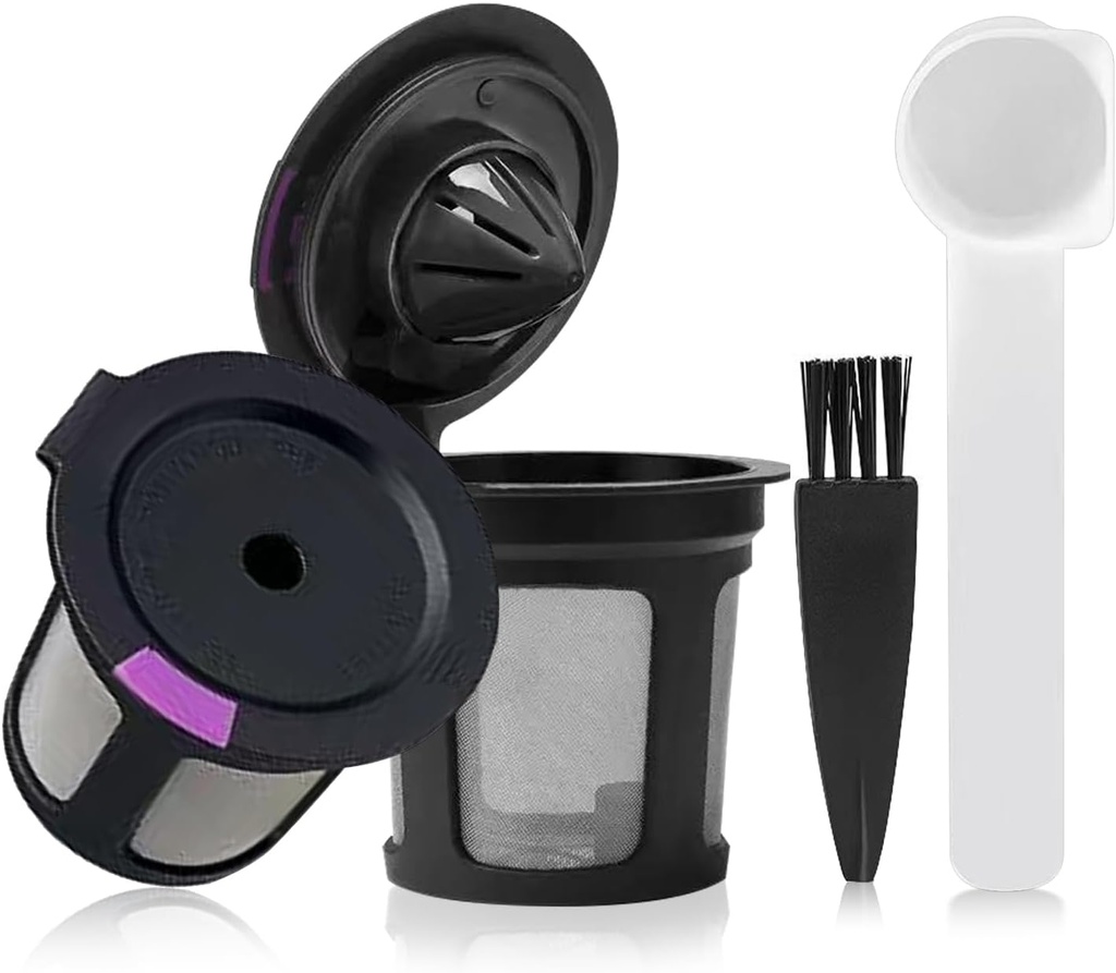 2 Pack Reusable K Cups for Keurig 1.0 & 2.0, Universal Refillable Coffee Filter Pods Compatible with K-Elite K-Classic, BPA Free