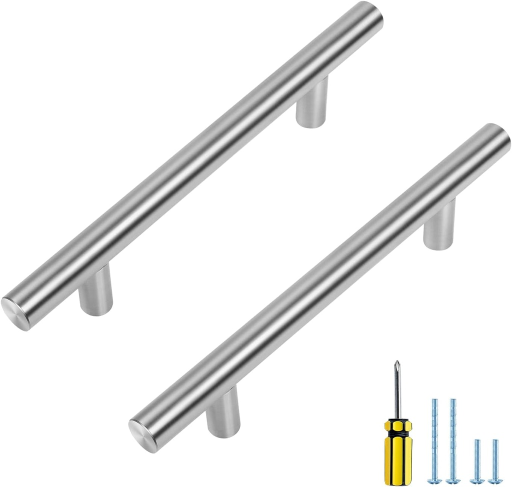 Ravinte 30 Pack 4 inch Brushed Nickel Cabinet Pulls Kitchen Cabinet Handles 6-3/8" Overall Length Satin Nickel Kitchen Cabinet Pulls