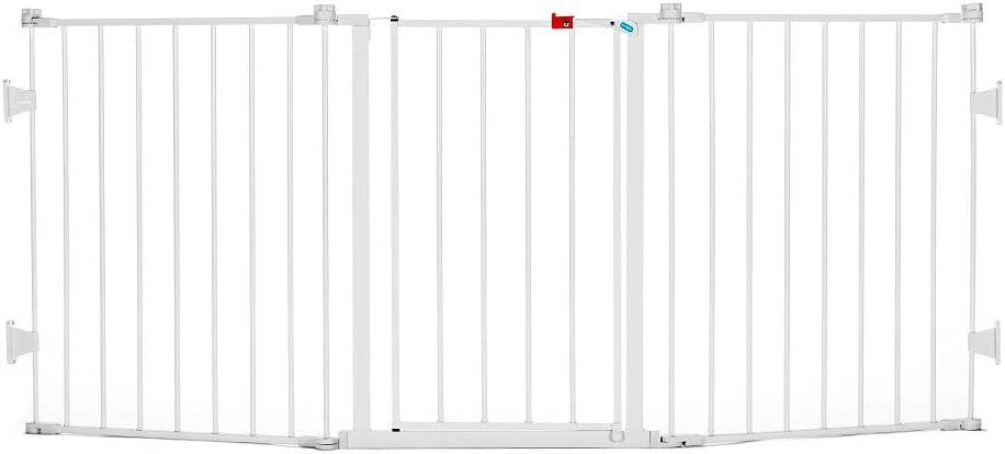 Regalo 76 Inch Super Wide Configurable Baby Gate, Includes 4 Pack of Wall Mounts and Hardware