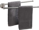 BGL Swivel Towel Bar for Bathroom Brushed Nickel,Swing Out Double Towel Bar 2-Arm Kitchen Wall Mounted Towel Hanger Holder for Bathroom Organizer