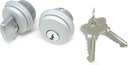 Storefront Door Commercial Mortise Lock Cylinder & Thumbturn, Adams Rite Style Cam, in Aluminum (1 Set)