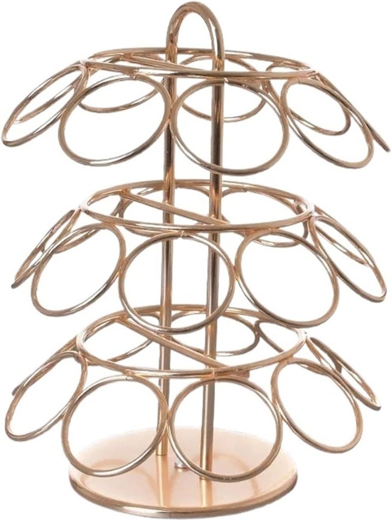 pods holder, Holder 27KCUPs Coffee Pod Rotating Stainless Chrome Tower Storage Stand,Compatible For Dolce Gusto Capsules