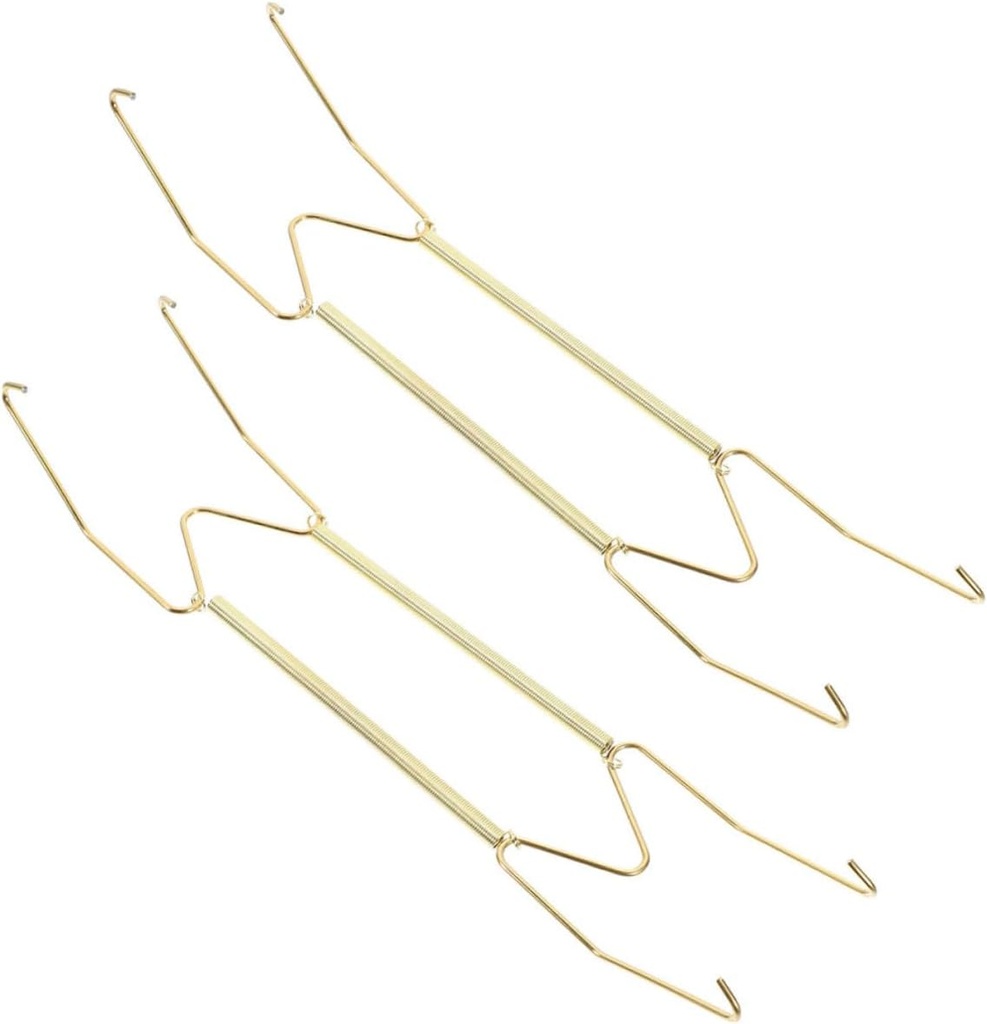 Happyyami 2Pcs Wall Mounted Plate Holders Plate Hangers for Displaying Decorative Plates Easy Installation Wire Plate Hooks for Aesthetic Home Decor