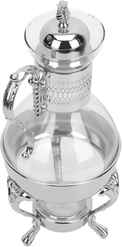 Heated Coffee Pot Turkish Kettle Water Jug Ceramic Tea Kettle Glass Pitcher Glass with Lid Afternoon Teapot European Style Coffee Pot Heatable Teapot Zinc Alloy Luxury