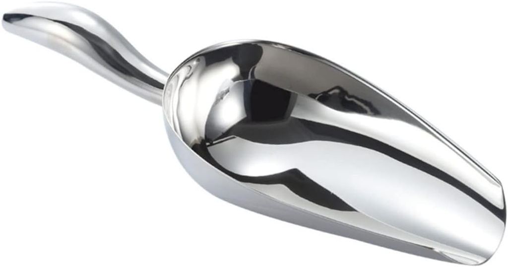 Alipis 3pcs Stainless Steel Scoop Heavy-duty Food Scoop for Ice Buckets Smooth Mirror Finish Non-deforming Design for Bars Picnics and Kitchen Use