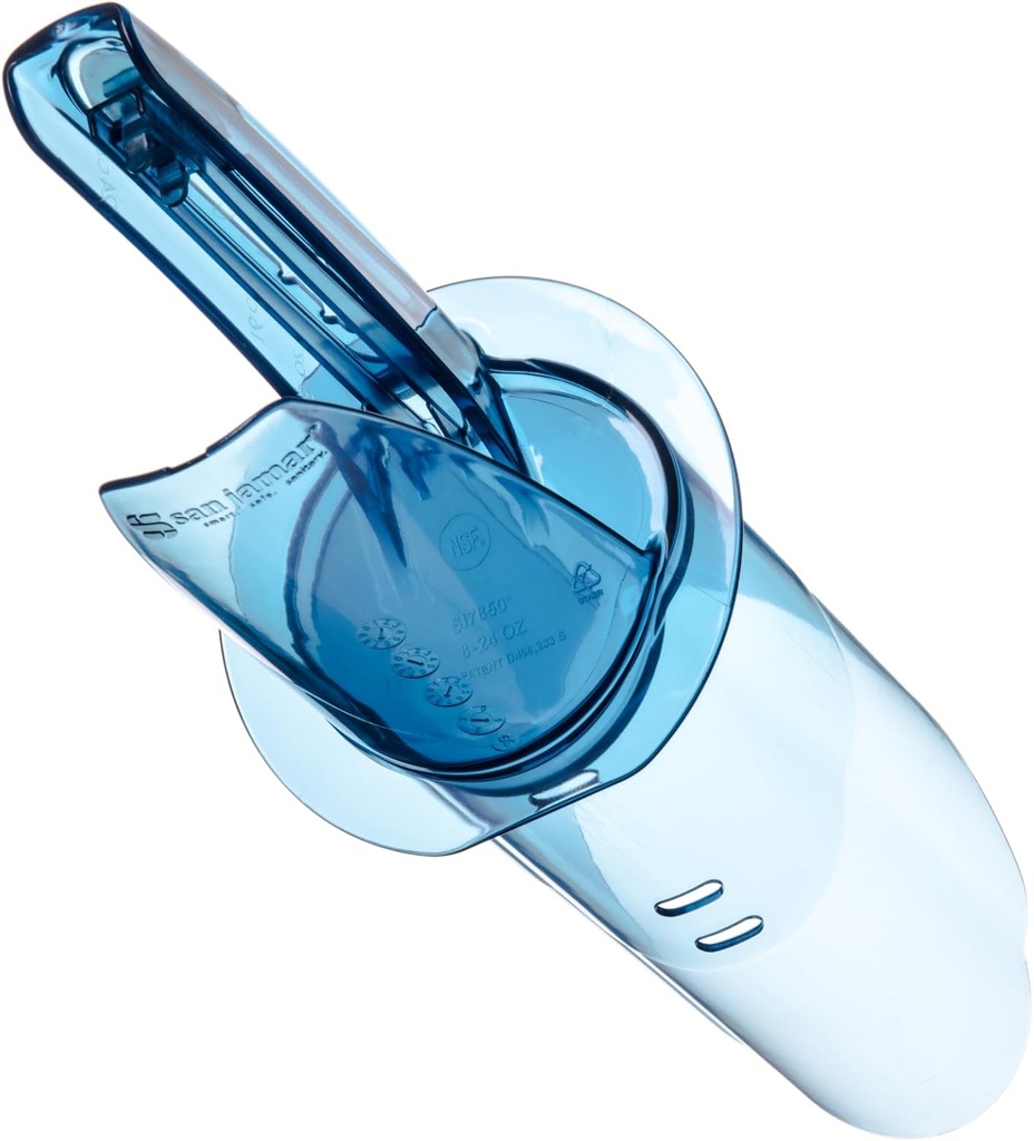 San Jamar SI5500 Polycarbonate Saf-T-Scoop Only,Blue, 6-10 oz