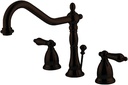 Kingston Brass KS1995AL Heritage Widespread Bathroom Faucet, 8 x 6.5 x 2.13, Oil Rubbed Bronze