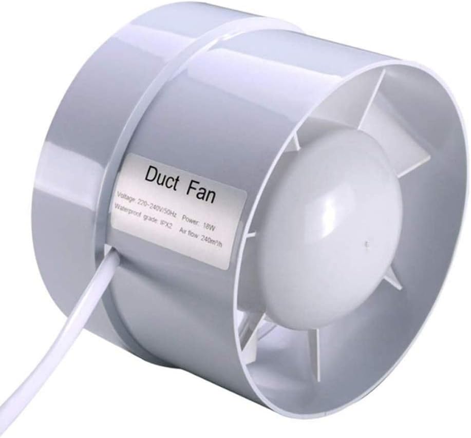 Exhaust Fan Home Silent Inline Pipe Duct Fan Bathroom Extractor Ventilation Kitchen Toilet Wall Air Clean Ventilator,