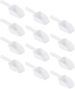 Hemoton 12pcs Kitchen Ice Scoop Multi-functional Ice Flour and Food Scoop for Home Bar Restaurant Use Design Dishwasher for Candy Nuts and More