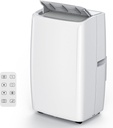 12000 BTU Portable Air Conditioner for Rooms up to 550 Sq. Ft with 3-in-1 Cooling, Fan, and Dehumidifier,24-Hour Timer, Compact, Energy Efficient, and Quiet Operation, Easy to Move