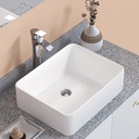 Bathroom Vessel Sink Rectangle Vessel Bathroom Sink 19 x 15 Inch White Bathroom Sink Ceramic Above Counter Vanity Sink Art Basin