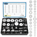 Fender Washers, 567PCS SAE& Metric 26 Sizes Flat Washers Assortment Set, 304 Stainless Steel Assorted Hardware Washers Kit for Bolts (M2 M3 M4 M5 M6 M8 M10 M12 6# 8# 10# 12# 1/4 5/16 3/8 1/2)