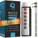 WeAQUA DoubleCheck Water Hardness Test Kit 200 Strips with Sample Cup - Hard Water Testing Strips (0-25 gpg / 0-425 ppm)