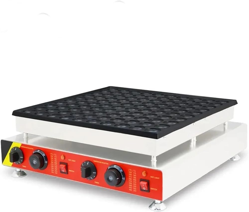 Dutch Waffle Maker,Mini Pancake Machine for Gas Or Electric Stoves,220V,Perfect for Home and Commercial Use,Electric 100 Holes