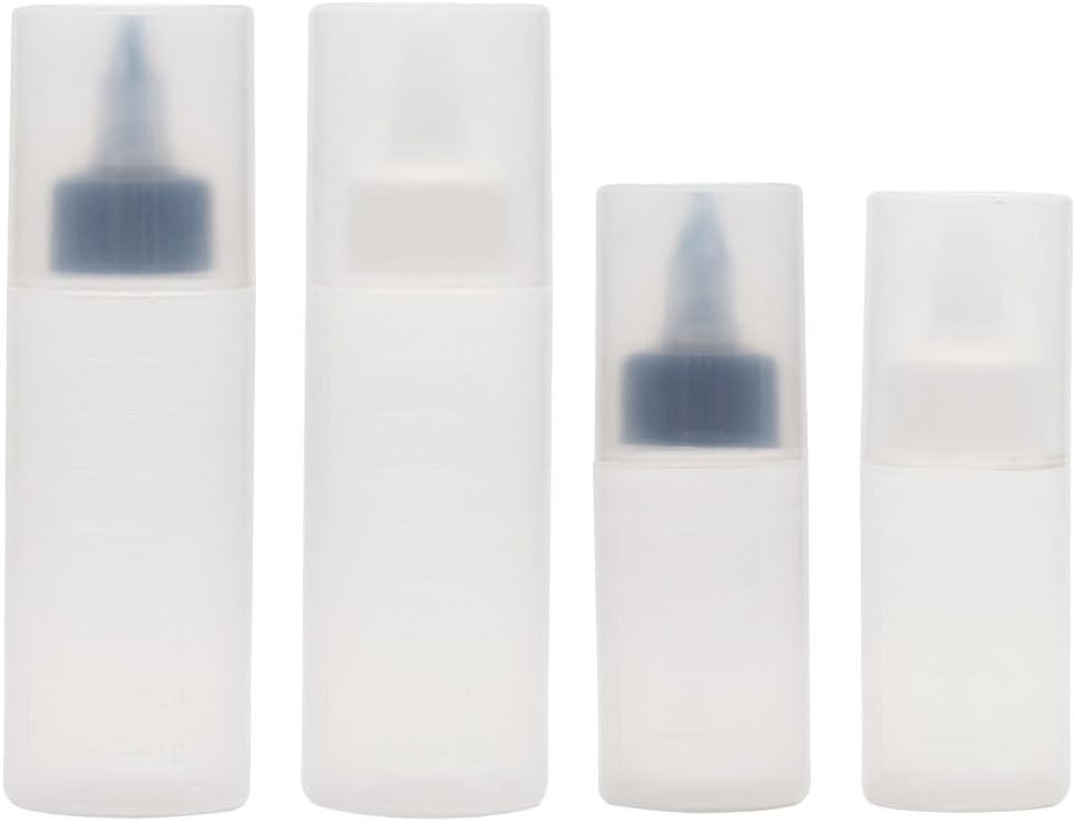 PRETYZOOM 4pcs Mini Squeeze Bottles for Sauces Salad Dressing Bottles with Lids Leakproof Squeeze Containers for Sauces Honey and Dressings Portable Shaker Bottles for Lunch Boxes and Travel