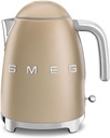 SMEG 50's Retro Style 7 Cup Electric Water Kettle with Automatic Shutoff, Removable Base, and Water Indicator, KLF03CHMUS, Matte Campagne