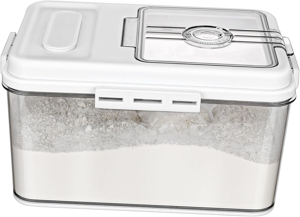 Airtight Rice Storage Container Multi Functional Grain Dispenser for Kitchen for Rice Flour and Pet Food Stylish Design with High Sealability for Freshness