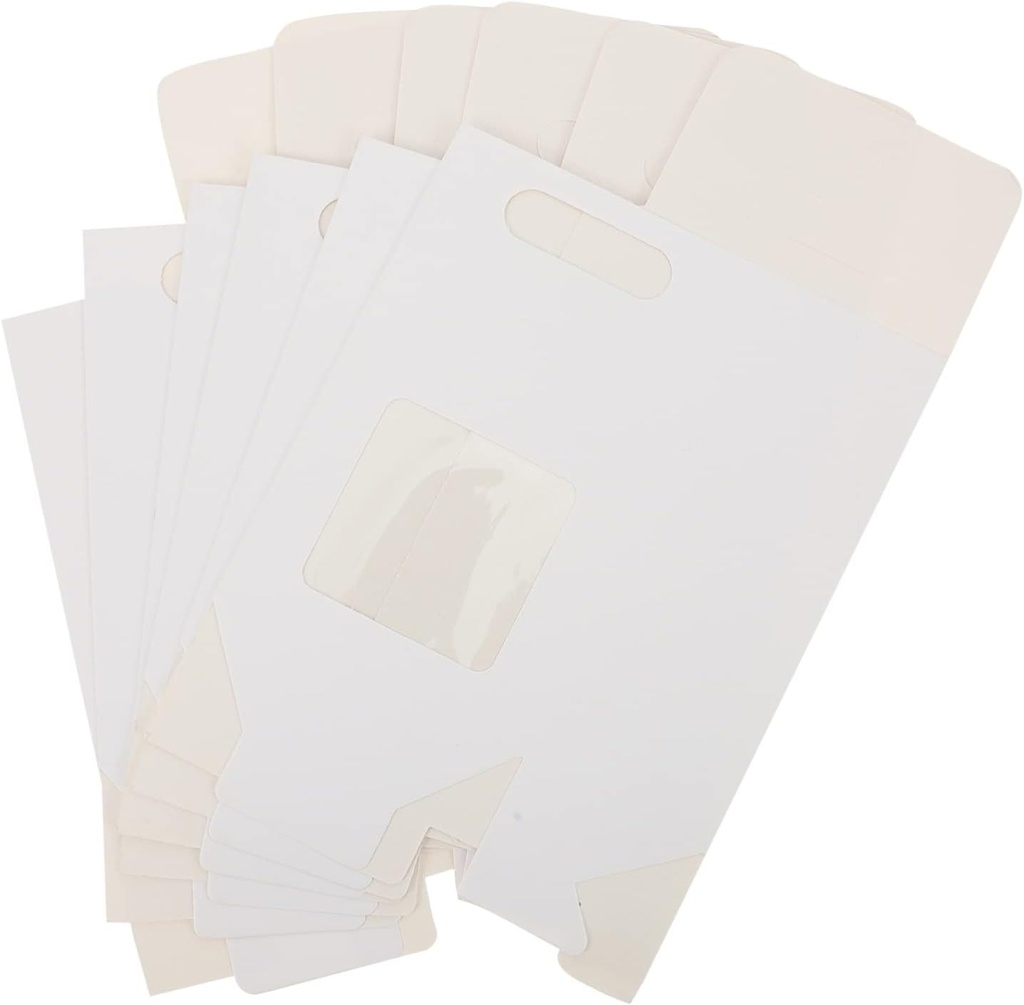 Egg Tart Box with Window Muffins Cupcake Carriers Paperboard Dessert Boxes 12 Pack for Present Giving