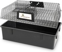 Rugged Ranch Ratinator Indoor or Outdoor Multi-Catch Rat Trap - Humane Live Cage Catcher, Rodent Control for Homes, Barns, Attics, Garages, Sheds, Gardens and Farms