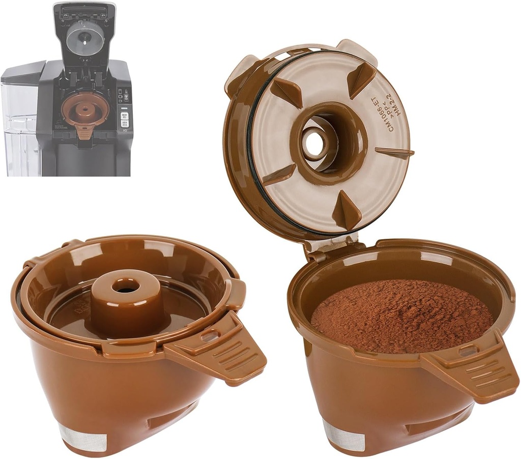 Coffee Maker Filter Basket Single Replacement Hamil tion Beach FlexBrew Coffee Maker Parts 49900,49902,49903,49904,49950,49957,FOR Hamiltion Beach Coffee Make Single Serve Filter Parts - 2 Pack