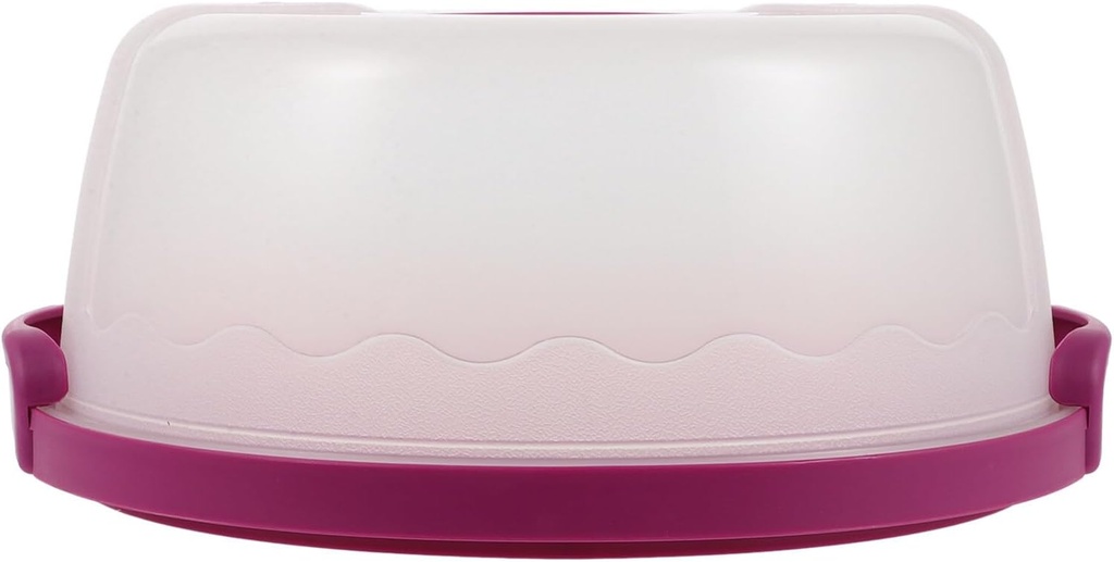 OUNONA Baking Packing Box Handle Decorative Cake Carrier for Safe Transport and Storage Reusable Plastic Cake Box Elegant