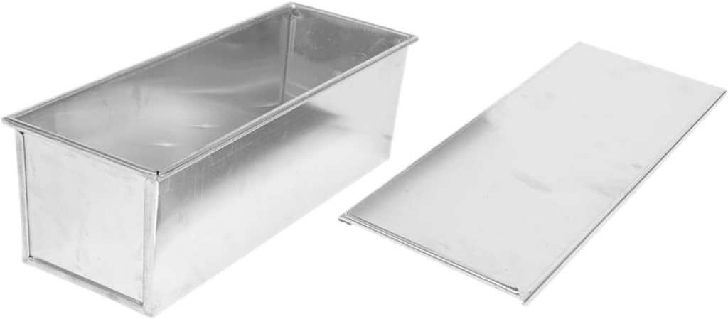 Metal Bread Loaf Pan Non-stick Baking Box Lid Large Capacity for Homemade Bread Party