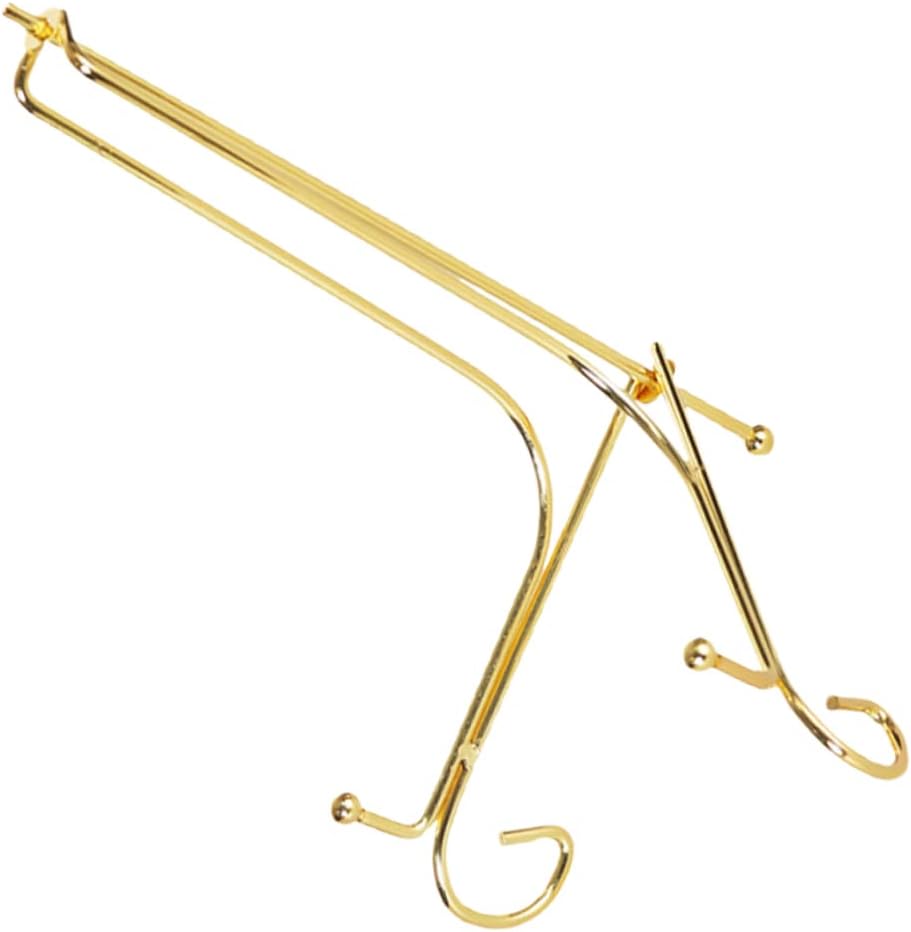 Ciieeo Metal Display Rack Iron Stand Desktop Clock Holder for Home and Office Sturdy Plate Holder for Decorative Plates and Crafts