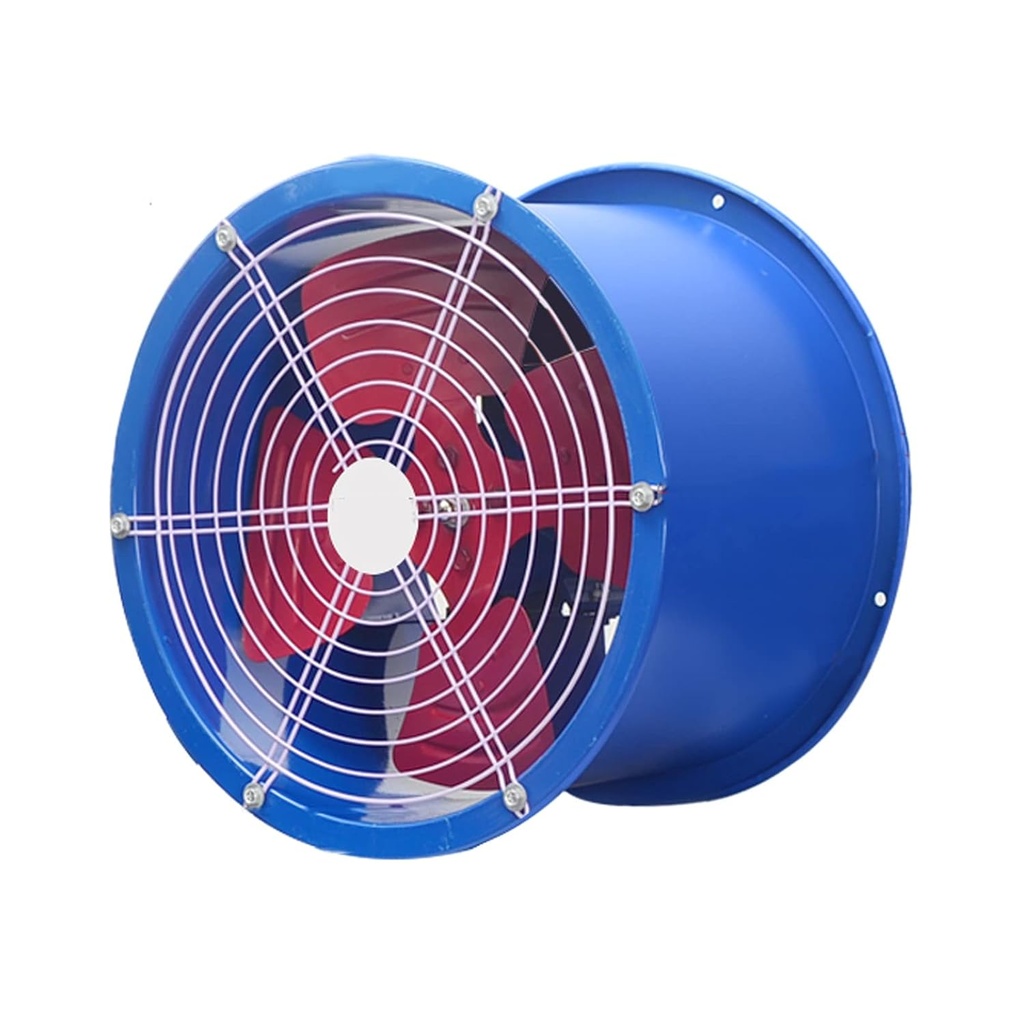 Extractor Fan Axial Fan with Motor Mount High Power Farm Exhaust Fan Duct Exhaust Fan Powerful Industrial Ventilation Fan Blue Ventilation Fan