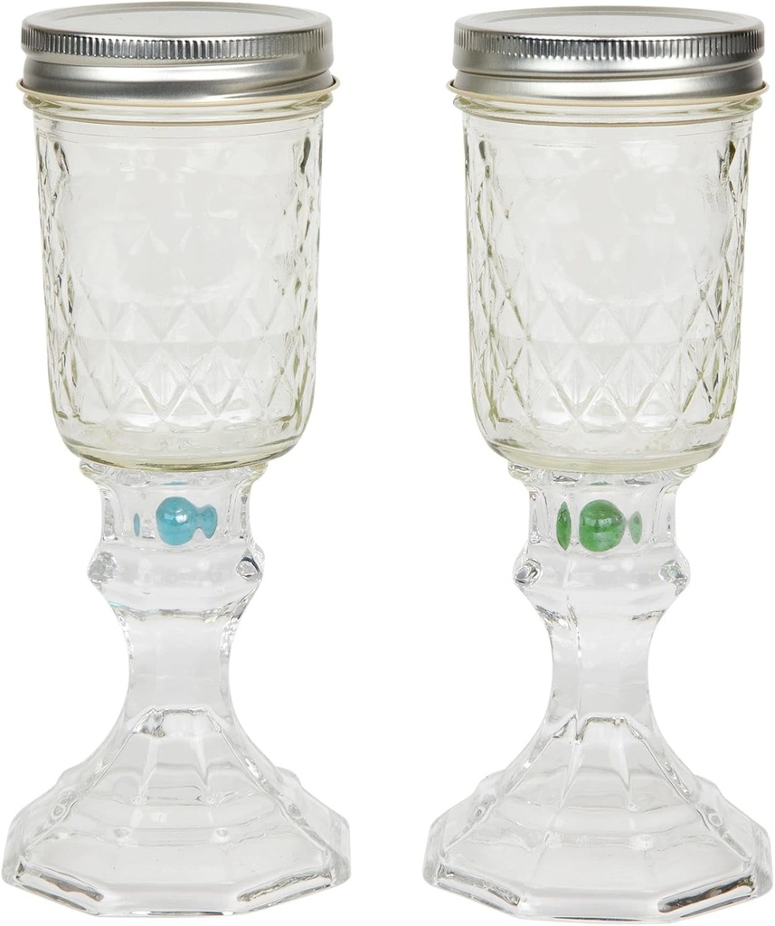 Redneck Wine Glass One of the Only Wine Galsses With a Lid. Set of 2 Quilted