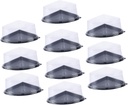 Zerodeko 50pcs Fan-shape Cake Boxes Elegant Dessert Storage Containers for Mousse Cakes and Party Treats and Stylish Packaging for Bakeries and Events