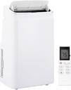 14000 BTU Portable Air Conditioners, 3 in-1 Free Standing Cooling Portable AC Unit with Dehumidifier Function, 54dB Quiet Mode, Remote Control & 24H Timer for Bedroom, Dorms, Office, Indoor Rooms