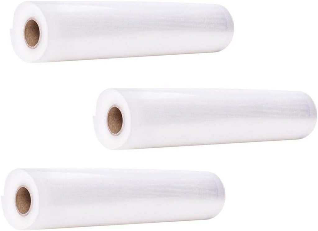 Luxshiny 3rolls Vacuum Sealing Bags for Food Kitchen Vacuum Sealer Bags Reusable Quick Portioning Pe Pa Materials Safe for Appliances