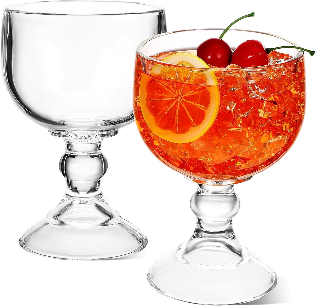 Cabilock Margarita Glasses Glass Cups Wedding Party Wine Goblets Bar Glasses Glass Beverage Holders