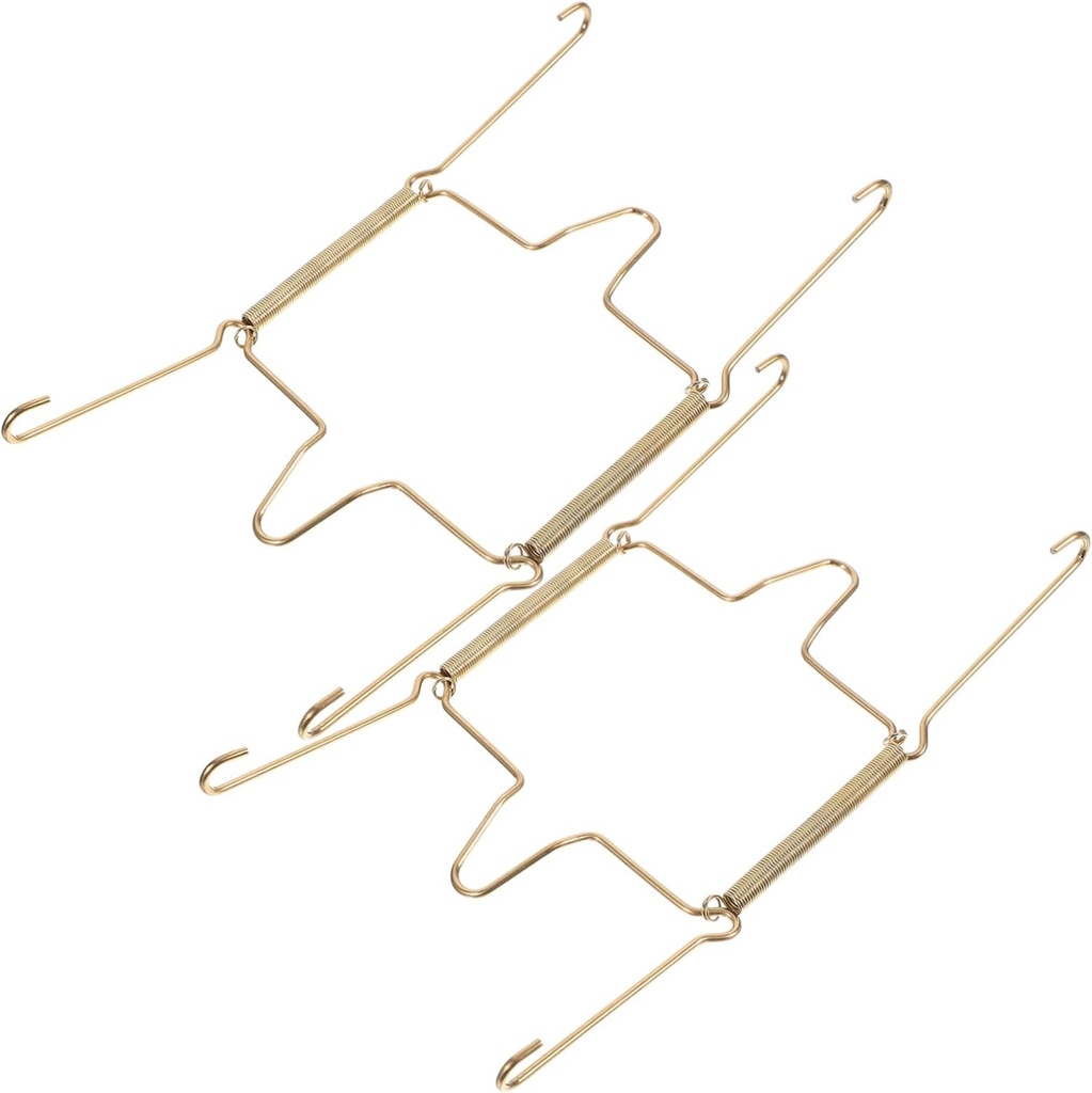 KICHOUSE 2pcs U-shaped Spring Hooks for Wall Plate Hangers Invisible Plate Hangers for Kitchen Decor