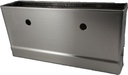 Harris Hardware TP3849-B Brushed Stainless Steel Pilaster Shoes and Brackets for 8 in. Wide x 1-1/4 in. Thick Pilasters
