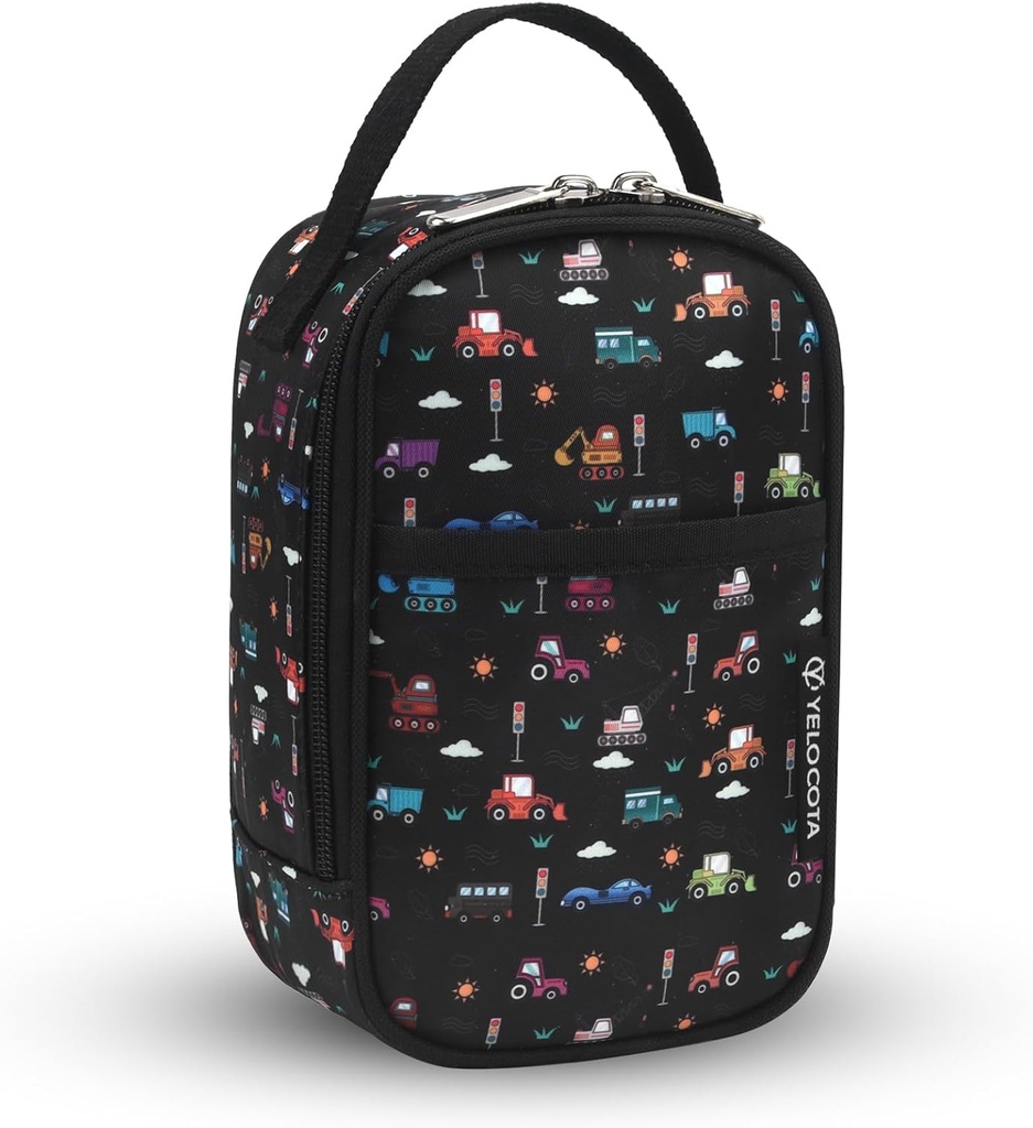 Small Insulated Lunch Bag- Snack Bag- Mini Cooler Bag with Handle for Travel,Work,School(Storage Space below 20oz)- Also Suitable for Pairing with Food Jar