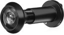 Peephole Cover Wide Angle Door Viewer Black Front Door Peephole Viewer Privacy Cover Stainless Steel