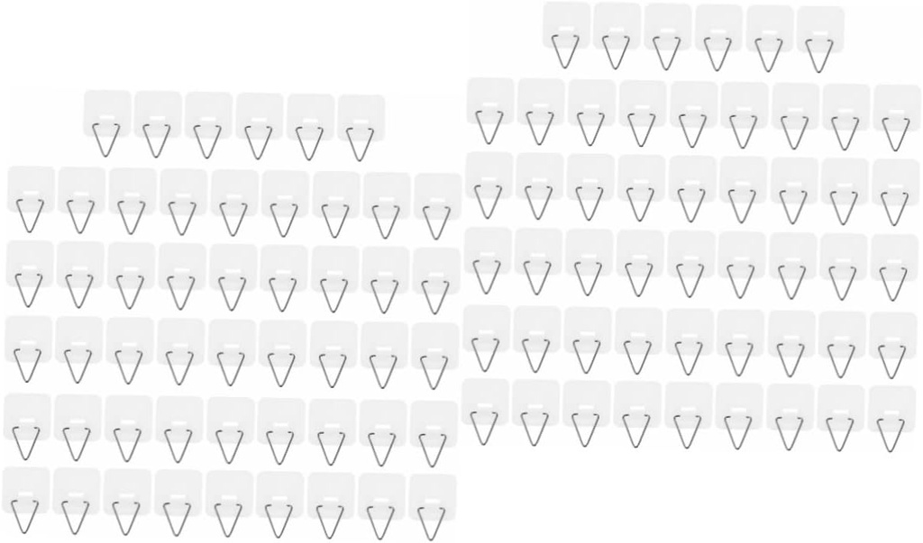 100pcs Vertical Plate Holders Small Invisible Hooks for Wall Display Multi-use Hangers for Plates Space-saving Design Easy to Install