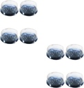 20Pcs 8 inch Round Plastic Cake Containers Disposable Cake Carriers for Transport Transparent Cake Box with Lids for Puff Moon Cake Holder Display Color