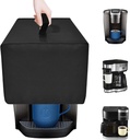 Coffee Maker Dust Cover for Keurig K-Duo/for Keurig K-Elite Single Serve Coffee Maker for Hamilton Beach 2-Way Drip Coffee Machine, Dust Cover With Aluminium foil Lining (Black)