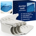 The Original USA Patented ZlumberLock – Secure Sheet Holder with Heavy-Duty Mattress Straps – No More Loose Bedding, Universal Fit, Easy One-Time Installation