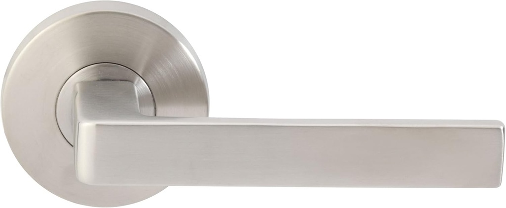 INOX RA345DL-32D Rosette Left-Hand Half Dummy with Tokyo Lever, Satin Stainless Steel