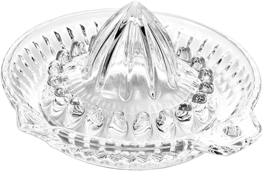 OUNONA Manual Citrus Juicer Measuring Cup Glass Lemon Squeezer for Household Use Portable Orange Press Easy to Clean Non-Slip Base for Fresh Juice