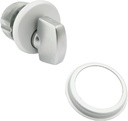 elox Storefront Zinc Mortise Knob Cylinders for Adams Rite Commercial Storefront Door Lock Single Packed in Aluminum Finish