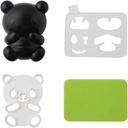 4pcs Panda Sushi Mold DIY Panda Rice Mold Plastic Sandwich Cutter Cake Bread Cutter Mold Maker Kitchen Mold