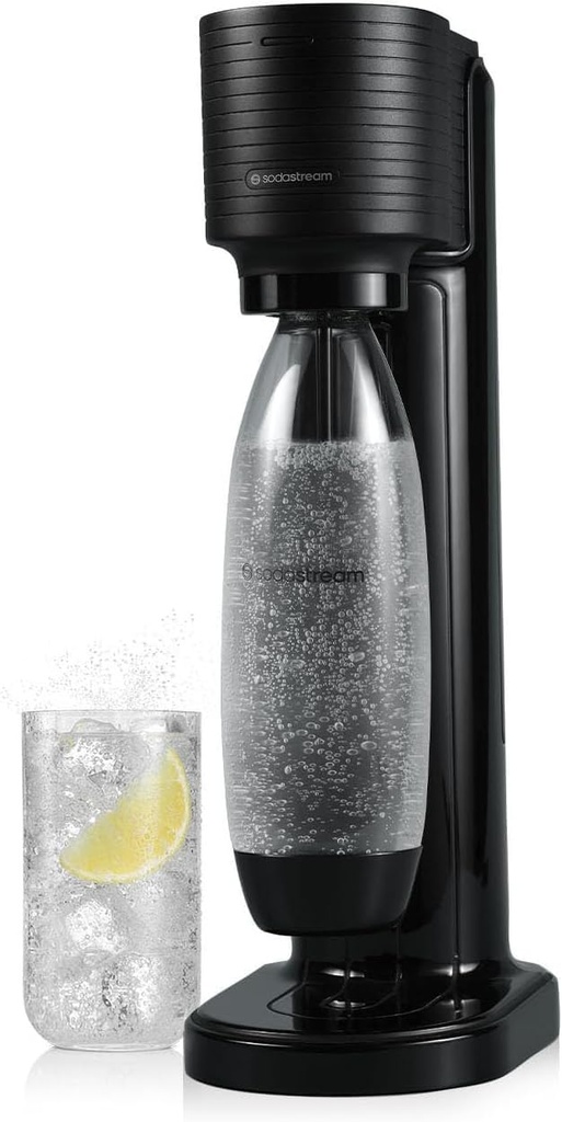 SodaStream Gaia Sparkling Water Maker, Black, Value Pack