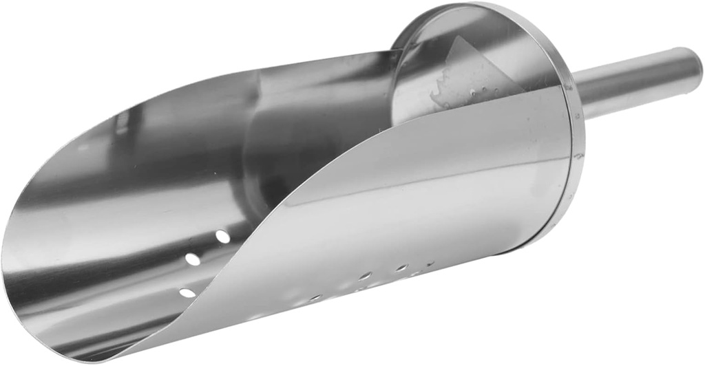 1pc Ergonomic Handle Food-grade Stainless Steel Multifunctional Scoop Ice Grains Baking