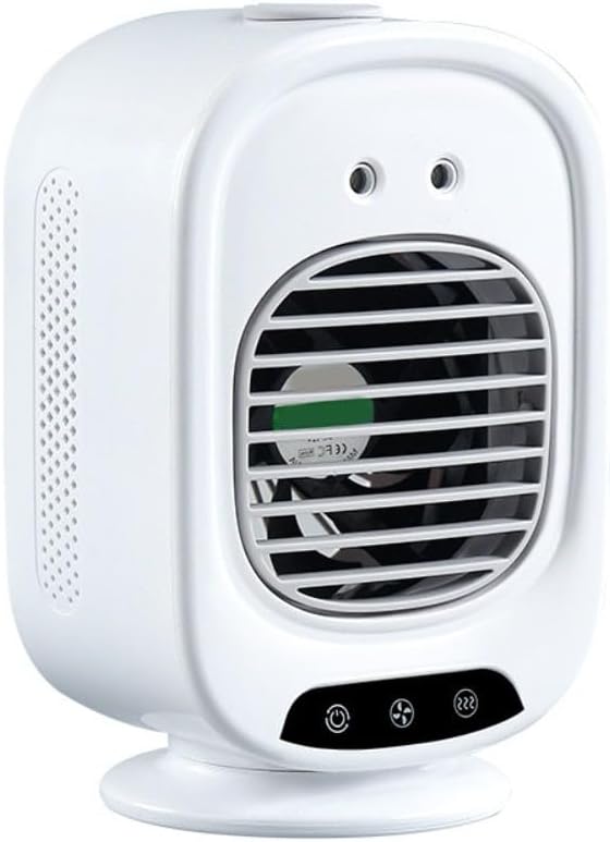 Portable Air Conditioner Cooling Fan with 3 Speeds and 2 Spray Modes, 280ml Water Tank, Humidification Function, Adjustable 45°-150° Rotation for Home, Office or Desktop Cooling