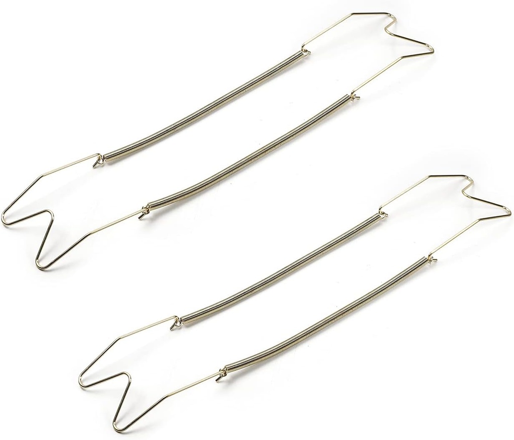 2Pcs Plate Hanger, 16 inch Stainless Steel Plate Hangers, Invisible Wall Hooks W Type, for Walls Decorative Plates and Art Golden