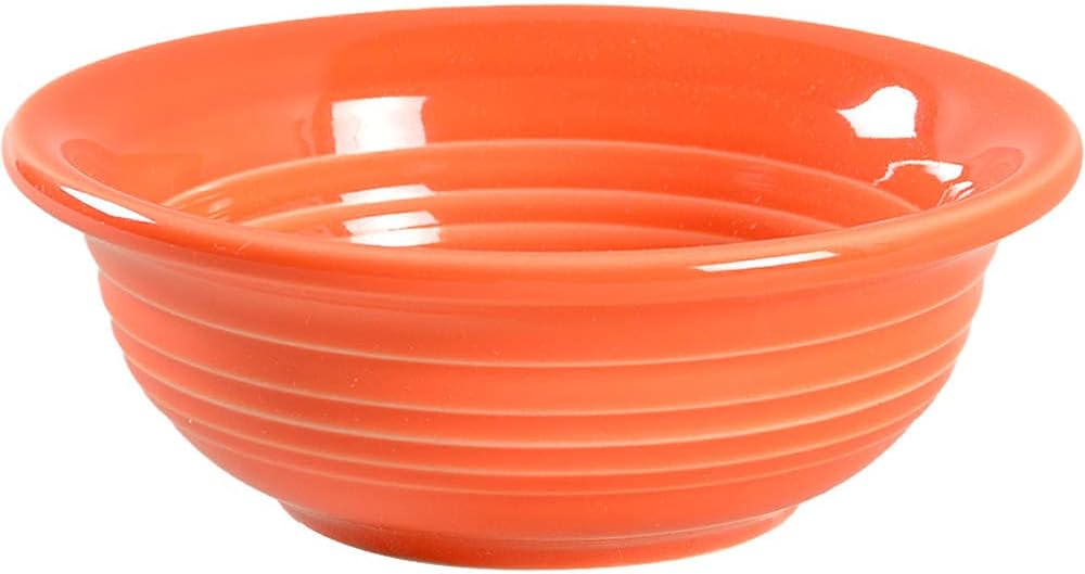 Fiesta® 9 oz Fruit/Salsa Bowl – Durable Ceramic, Lead-Free, Dishwasher/Microwave/Oven Safe – Made in USA - Poppy